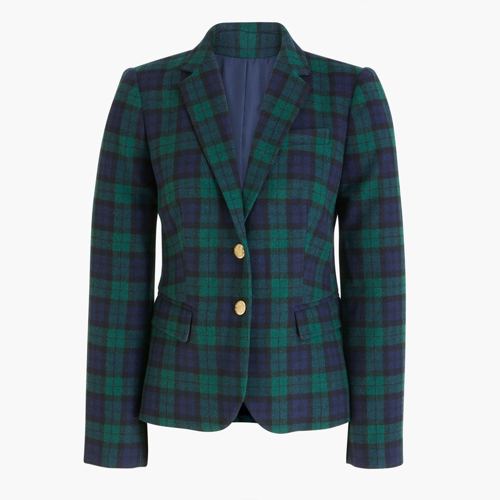 J Crew Patterned Women’s Wool Blazer Size 0 EUC